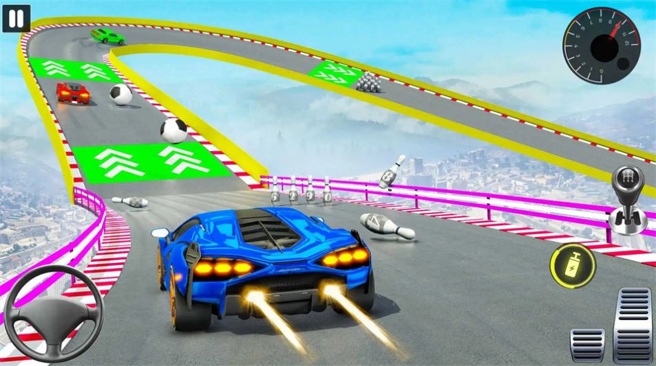 汽车特技疯狂坡道(car stunt crazy ramp car games)