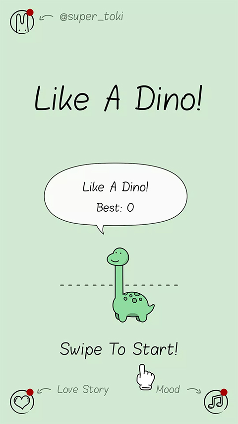 like a dino